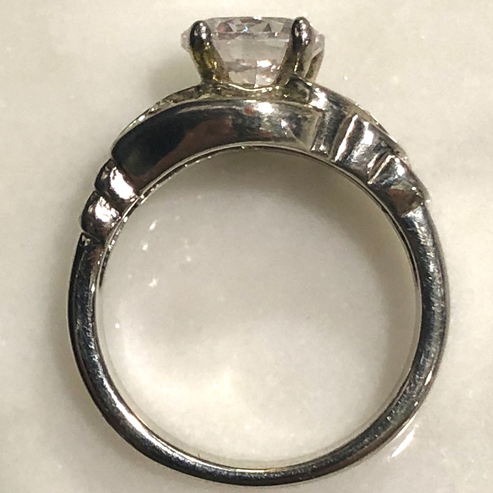 Silver Tone Ring - image 3